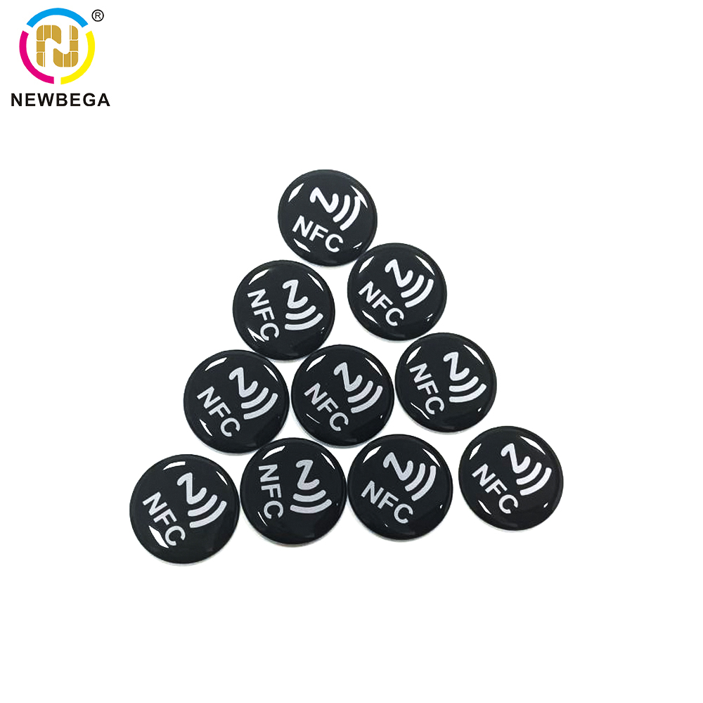 Nfc Tag Programmable - 13.56Mhz 블랙 NFC 216 에폭시 카드