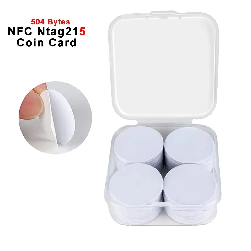 Nfc Tag Programmable - 20pcs 50pcs 13.56MHz Ntag215 NFC 동전