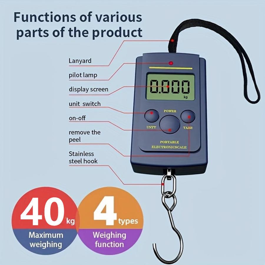 Gadgets For Electronics - 40kg 다기능 미니 전자 디지털 휴대용