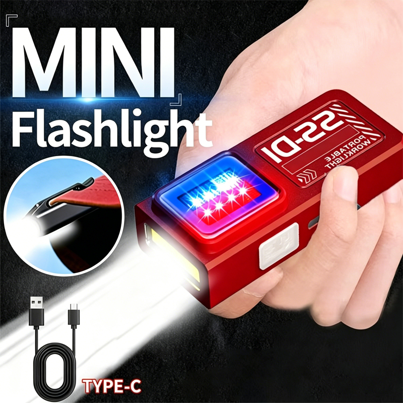 Mini Electronics Gadgets - 1/2PCS 미니 COB LED 손전등 USB