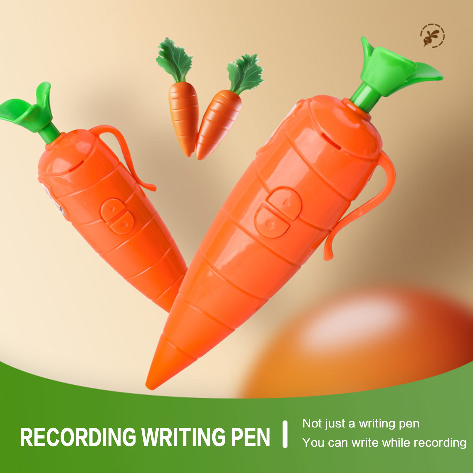 Voice Recorder Pen - 당근 모양의 음성 녹음기 펜 2-in-1