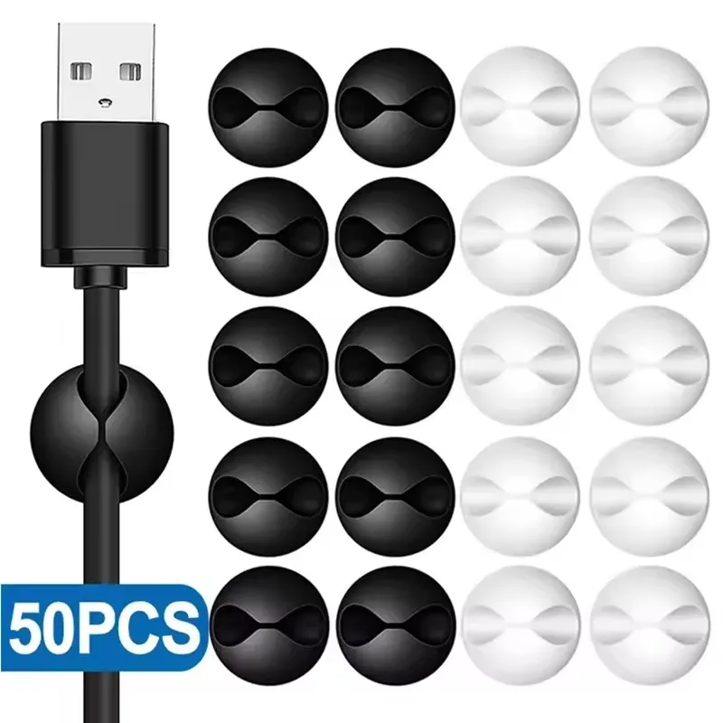 Mini Electronics Gadgets - 5/50Pcs 미니 케이블 정리기 실리콘 USB