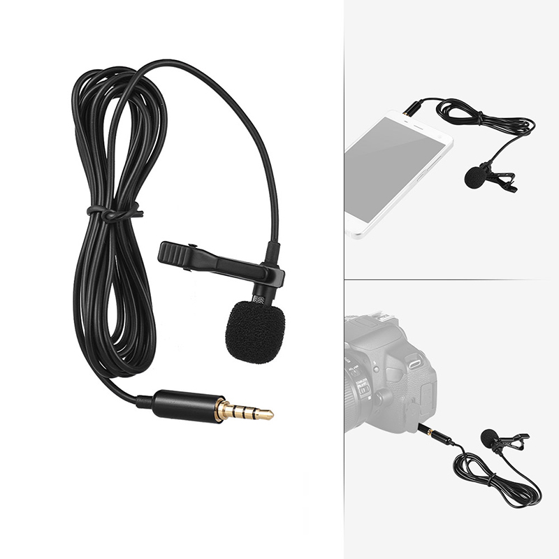 휴대용 1.5m 라발리에 미니 마이크 콘덴서 클립온 라 - Mini Electronics Gadgets 리뷰 및 가격