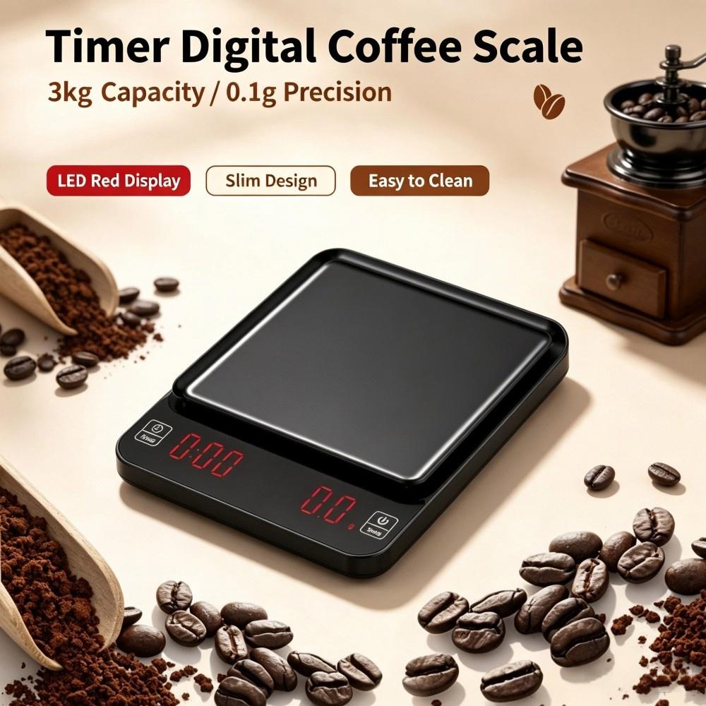 3kg/0.1g 고정밀 디지털 커피 저울, LED 휴대 - Electronics & Gadgets Starting With D 리뷰 및 가격