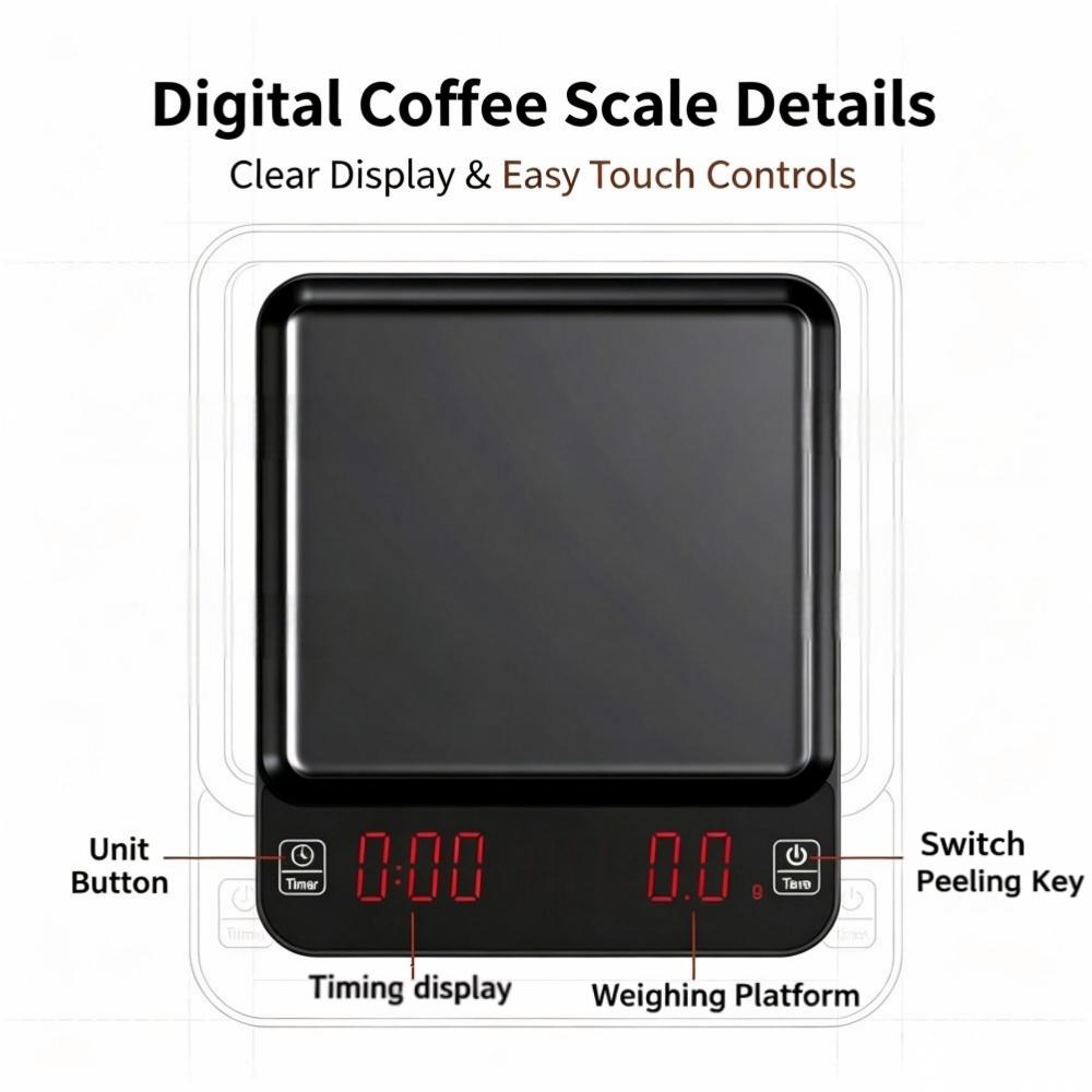 3kg/0.1g 고정밀 디지털 커피 저울, LED 휴대 - Electronics & Gadgets Starting With D 리뷰 및 가격