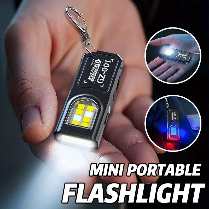 강력한 미니 COB LED 키체인 손전등 USB C 충 - Mini Electronics Gadgets 리뷰 및 가격