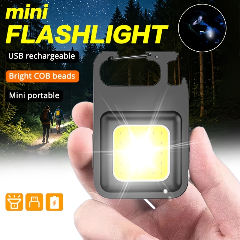 휴대용 키체인 라이트 미니 다기능 캠핑 손전등 USB  - Mini Electronics Gadgets 리뷰 및 가격