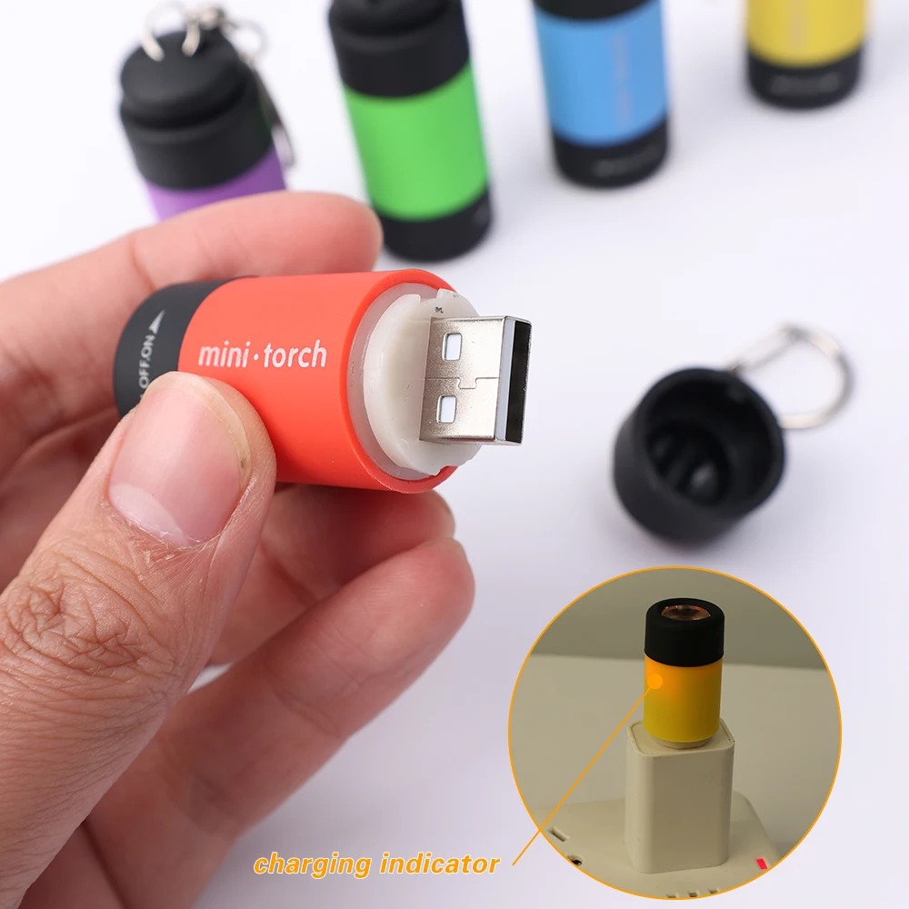 USB 충전식 캠핑 미니 손전등 강력한 라이트 포켓 키 - Mini Electronics Gadgets 리뷰 및 가격