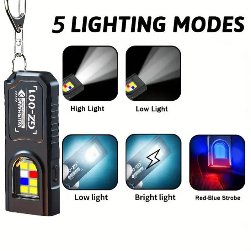 다기능 키체인 손전등 USB 충전식 미니 손전등 COB - Mini Electronics Gadgets 리뷰 및 가격