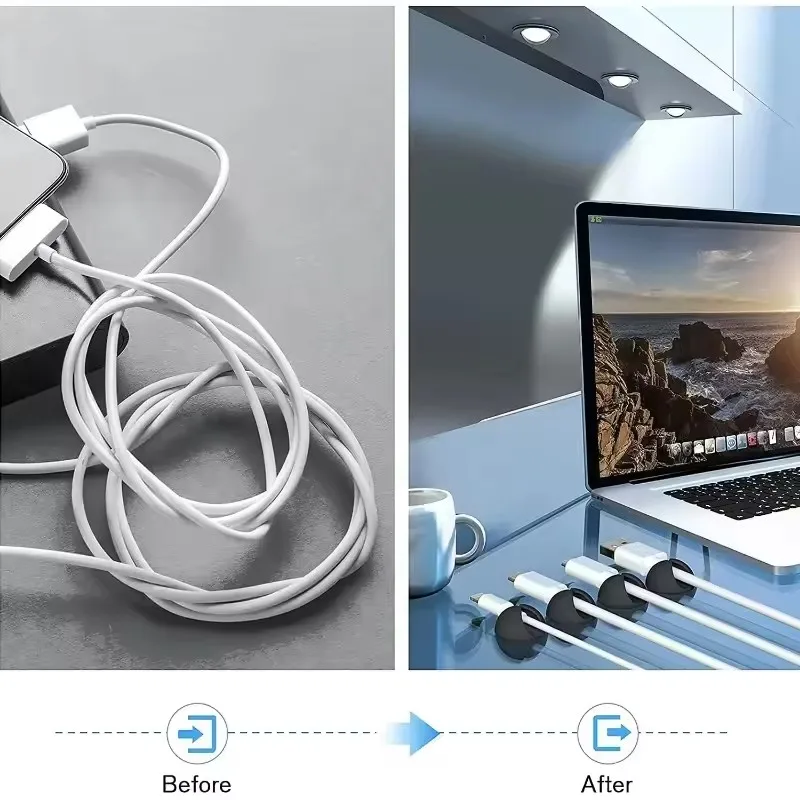 5/50Pcs 미니 케이블 정리기 실리콘 USB 케이블 - Mini Electronics Gadgets 리뷰 및 가격