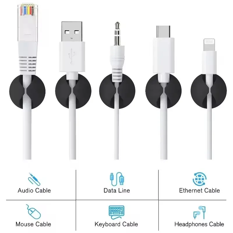 5/50Pcs 미니 케이블 정리기 실리콘 USB 케이블 - Mini Electronics Gadgets 리뷰 및 가격