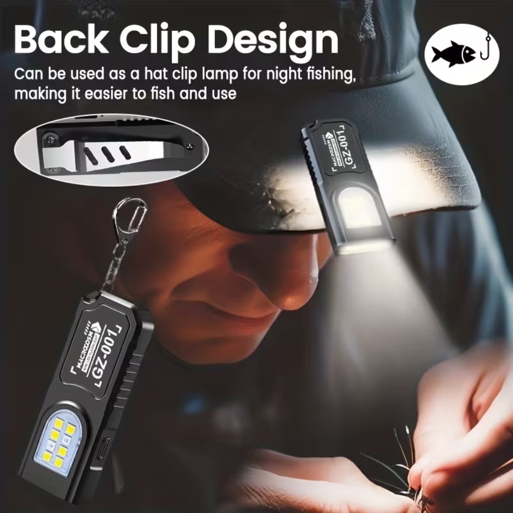 미니 COB LED 키체인 손전등 USB 충전식 토치  - Mini Electronics Gadgets 리뷰 및 가격